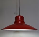 RİOLİGHT RETRO KIRMIZI İÇİ BEYAZ TEKLİ METAL SARKIT ÇAP: 37CM