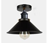 RİOLİGHT METAL SİYAH  PLOFONYER SARKIT ŞAPKA ÇAPI:22CM
