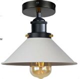 RİOLİGHT METAL BEYAZ PLOFONYER SARKIT ŞAPKA ÇAPI:22CM