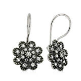 925 Ayar Gümüş Sallantılı Çiçek Küpe