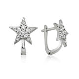 925 Ayar Gümüş Yıldız Küpe