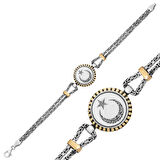 925 Ayar Gümüş Ay Yıldız Erkek Bileklik