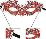 Kırmızı Dantel Masquerade Maskesi 5 No