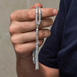 Gümüş Kapsül Kesim Erkek Tesbih