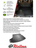 Renault Megane 4 2016 Sonrası 3D Bagaj Havuzu ( SEDAN KASA ) - Çift Cepli