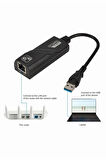 Taşınabilir Kablolu Ağ Adaptörü Usb 3.0 Ethernet Rj45 Kartı