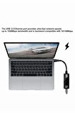 Taşınabilir Kablolu Ağ Adaptörü Usb 3.0 Ethernet Rj45 Kartı
