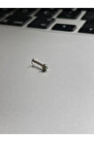 316 Cerrahi Çelik Tragus Helix Kıkırdak Conch Minimal Opal Taşllı Piercing