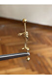 316l Cerrahi Çelik 38 MM Gold Rengi Yılan Detay Köprü Piercing