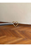 316 L Cerrahi Çelik Kalp Detaylı Halka Kıkırdak Helix Tragus Piercingi
