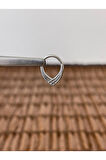 316 L Cerrahi Çelik Anti Alerjik Piramit Model 8 mm x 1.2mm Kilitli Halka Piercing