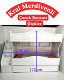 Kral Merdivenli Çocuk Ranzası