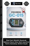 Özel Seri Müzikli Oyuncak Eğlence Oyun Kolu Atari Joystick Tetris Gameboy GC015 Siyah
