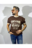 Reglan Kollu Baskılı Erkek T-Shirt
