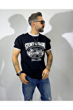 Reglan Kollu Baskılı Erkek T-Shirt