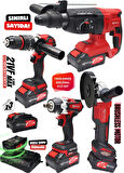 RETOOLS YENİ NESİL KABARTMALI 4'LÜ SET KIRMIZI