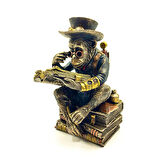Steampunk Serisi Kitap Okuyan Şempanze Biblo