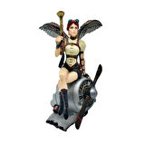 Steampunk Serisi Fantastik Kadın Savaşçı Biblo​​​​​​​