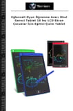 Eğlenceli Oyun Öğrenme Aracı Okul Gereci Tablet 10 İnç LCD Ekran Çocuklar İçin Eğitici Çizim Tablet