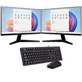 INTEL I5 12400 16GB 480GB SSD Çift 24'' Monitörlü Ev ve Ofis Bilgisayarı (Business)