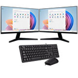 INTEL I7 12700 8GB 240GB SSD Çift 24'' Monitörlü Ev ve Ofis Bilgisayarı (Business)