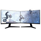 INTEL i3 13100F 16GB 240SSD 1TB HDD 8GB RTX3050 Çift 24'' Mon. (Gaming SET)