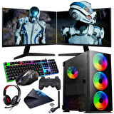 INTEL i3 13100F 16GB 1TB M2 8GB RTX3050 Çift 24'' Mon. (Gaming SET)