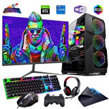 I5 12400F 16GB DDR4 480SSD 6GB RTX3050 24" Mon. Oyun Bilgisayarı (Gaming SET)