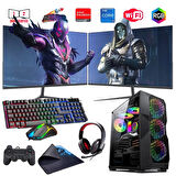 I5 14400F 16GB DDR4 480SSD 8GB RX580 Çift 24" Mon. Oyun Bilgisayarı (Gaming SET)