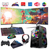 i7 14700F 32GB DDR4 1TB M2 8GB RX580 Çift 24" Mon. Oyun Bilgisayarı (Gaming SET)