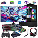 I5 12400F 16GB DDR4 512GB M2 12GB RTX4070 24" 100Hz Mon. Oyun Bilgisayarı (Gaming SET)
