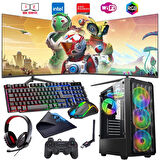 i5 13400F 16GB DDR4 1TB m2 8GB RX580 Çift 24" Monitörlü Oyun Bilgisayarı (Gaming SET)