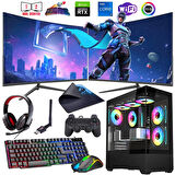 i7 13700F 16GB DDR4 1TB m2 12GB RTX4070 Çift 24" 100Hz Monitörlü Oyun Bilgisayarı (Gaming SET)