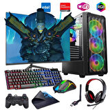 i5 14400F 16GB DDR4 1TB m2 8GB RX580 24" Monitörlü Oyun Bilgisayarı (Gaming SET)