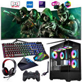 i5 14400F 16GB DDR4 1TB m2 12GB ARC B580 Çift 24" Monitörlü Oyun Bilgisayarı (Gaming SET)