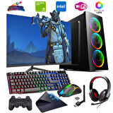 INTEL I7 2N 8GB 480GB SSD 4GB GTX1050TI 24" Monitörlü Oyun Bilgisayarı (Gaming SET)