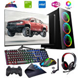 INTEL I5 4N 8GB 480GB SSD 4GB GTX1050TI 24" Monitörlü Oyun Bilgisayarı (Gaming SET)