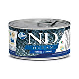 N&D Ocean Ringa Balıklı ve Karidesli Köpek Konservesi 140 Gr