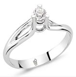Romeo Pırlanta 0.18 Ct Tektaş Yüzük RM20043