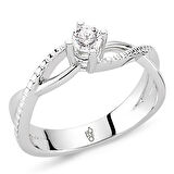 0.30 Ct Tektaş Pırlanta Yüzük  RM30064