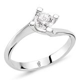 18 Ayar Altın 0.30 Ct Pırlanta Tektaş Yüzük RM30067