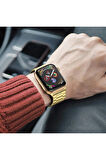 Apple Watch Seri 10 46 mm ile Uyumlu Paslanmaz Çelik Kordon ve Kayış Ayarlama Aparatı 