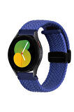 Samsung Galaxy Watch 4 5 Pro 6 7 Seri 40 44mm Classic 42 43 45 46 47mm Uyumlu Hasır Magnet Kordon
