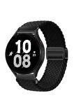 Samsung Galaxy Watch 4 5 Pro 6 7 Seri 40 44mm Classic 42 43 45 46 47mm Uyumlu Hasır Magnet Kordon