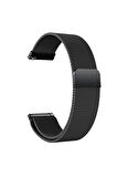 Huawei Watch GT 3 Classic (46mm) ile Uyumlu Kordon 22 mm Metal Hasır Kordon 