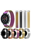 Huawei Watch GT 5 Pro 46mm ile Uyumlu Kordon 22 mm Metal Hasır Kordon 