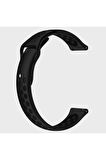Huawei Watch GT 5 46 mm  ile Uyumlu Kordon 22 mm Delikli Spor Kayış