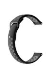 Huawei Watch GT 5 46 mm  ile Uyumlu Kordon 22 mm Delikli Spor Kayış