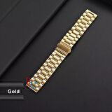 Huawei Watch GT5 Pro 46 mm ile Uyumlu  22 mm Klasik Çelik Kordon Paslanmaz Kayış