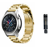 Huawei Watch GT5 46 mm / GT5 PRO 46 mm ile Uyumlu  22 mm Klasik Çelik Kordon Paslanmaz Kayış